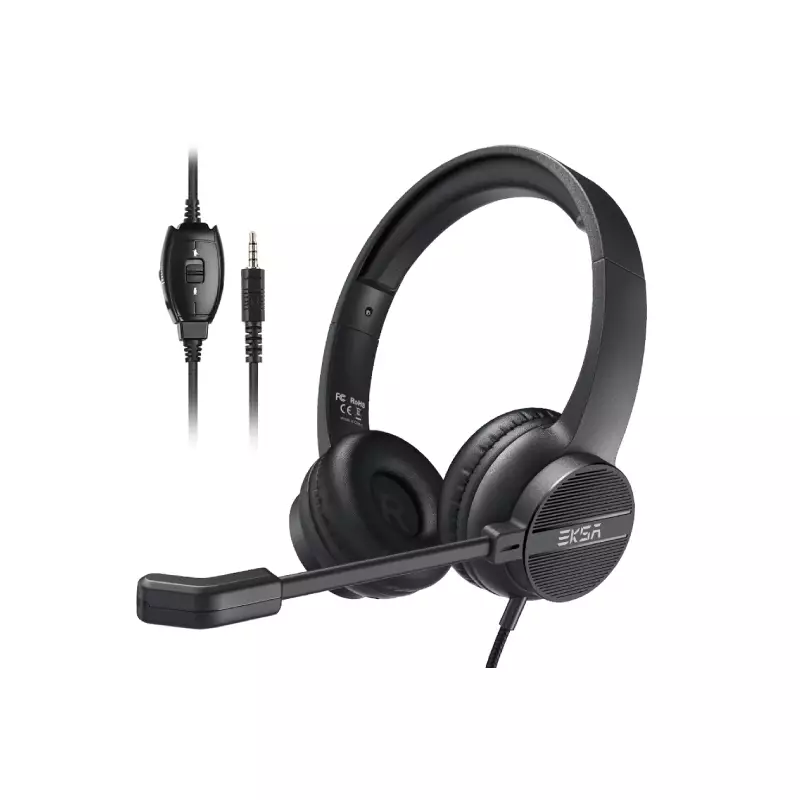 EKSA H12 3.5MM WIRED TELECOM HEADSET