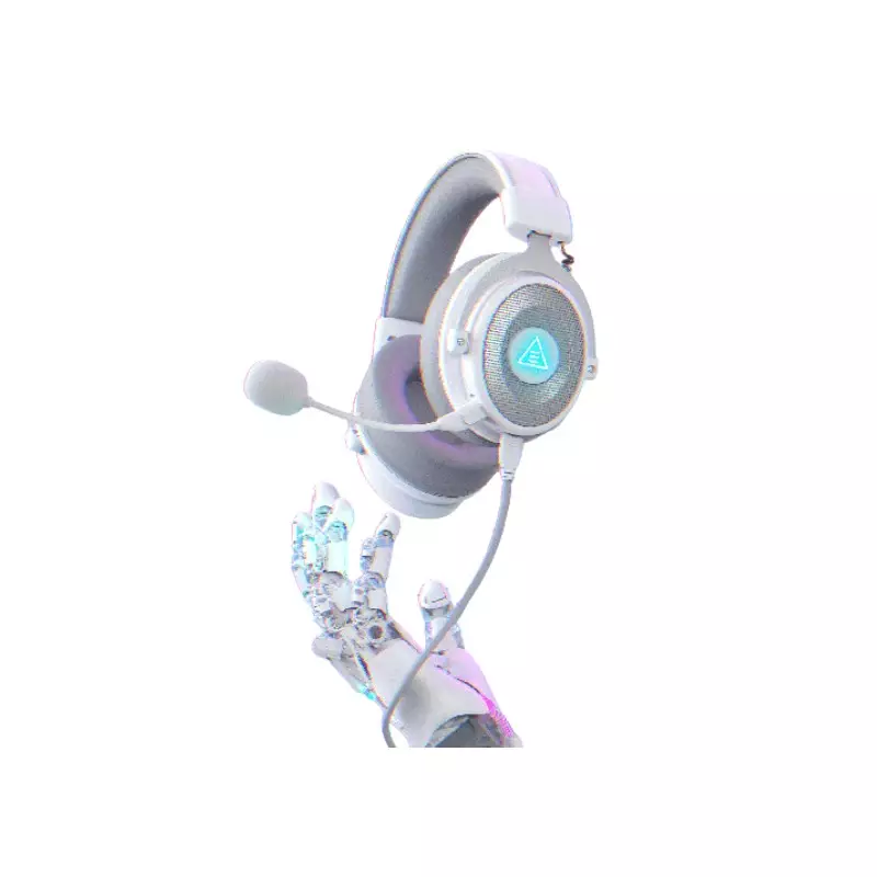 EKSA E900 PRO NOISE CANCELLING 7.1 SURROUND SOUND GAMING HEADSET (WHITE)-gallery-1