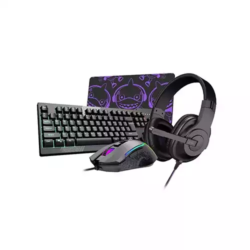 EKSA ET100 Pro Essential Gaming Keyboard,Headset,Mouse Pad 4 in 1 Combo