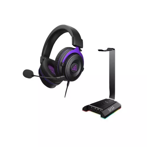 EKSA E900 Noise Cancelling Durable Stereo Gaming Headset (PURPLE)-gallery-3