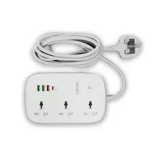 SMART SEE-PE34L 3 Sockets Wi-Fi Smart Power Strip with USB-C and Fast Charging