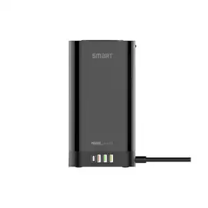 SMART SEE-PT64W 6-Outlet USB Tower Extension Power Strip with 15W Wireless Charger