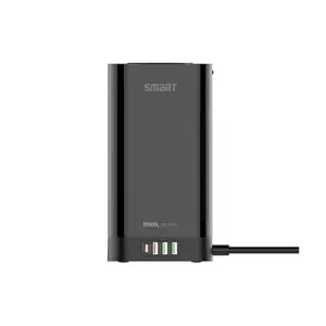 SMART SEE-PT64W 6-Outlet USB Tower Extension Power Strip with 15W Wireless Charger