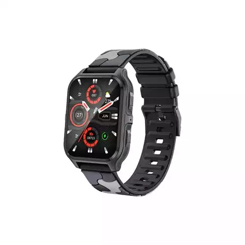 COLMI P73 1.9-Inch Display Bluetooth Calling Smart Watch (Black Camouflage)