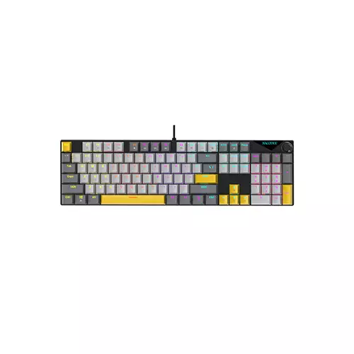AJAZZ NK104 RGB Hot-Swappable Mechanical Keyboard - Stray Night Gray (AS Red Switch)
