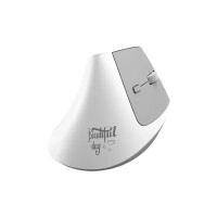 AJAZZ i300 Dual Mode Wireless Ergonomic Mouse (White) - TechLand BD Flash Sale