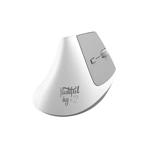 AJAZZ i300 Dual Mode Wireless Ergonomic Mouse (White)
