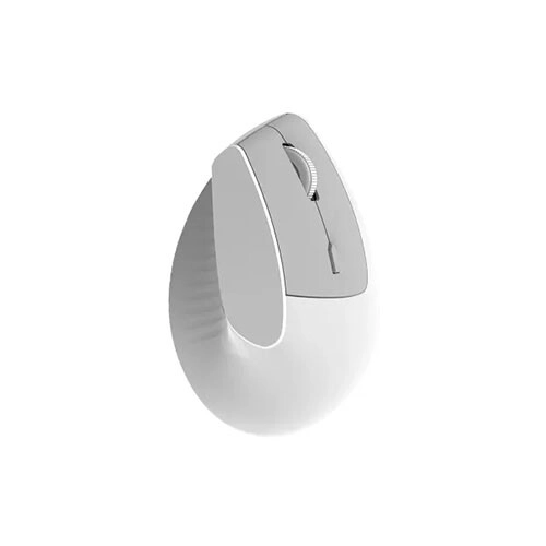 AJAZZ i300 Dual Mode Wireless Ergonomic Mouse (White) - 1