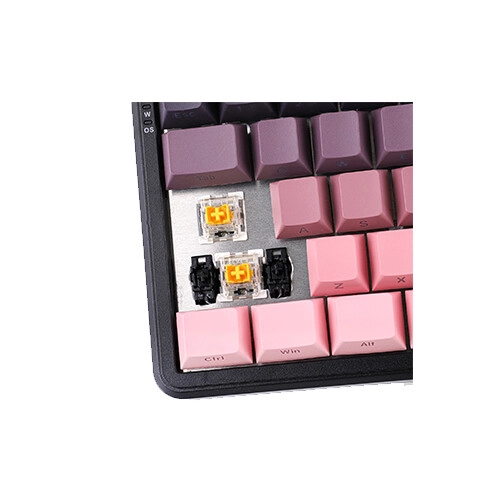 AJAZZ AK680 MAX HE RGB Tri-mode Keyboard (Side Print Black Pink) - 3