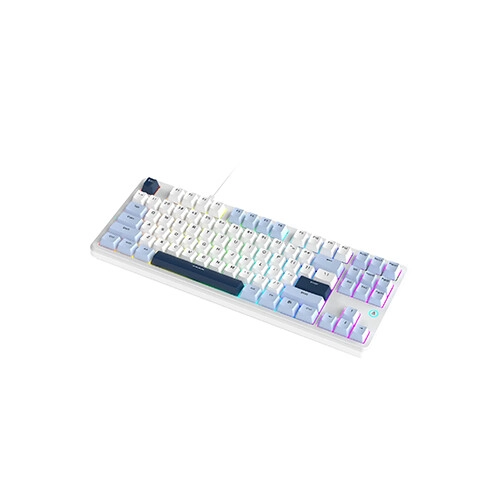 AJAZZ AK870 V2 Wired Mechanical Keyboard (Blue White) - 2