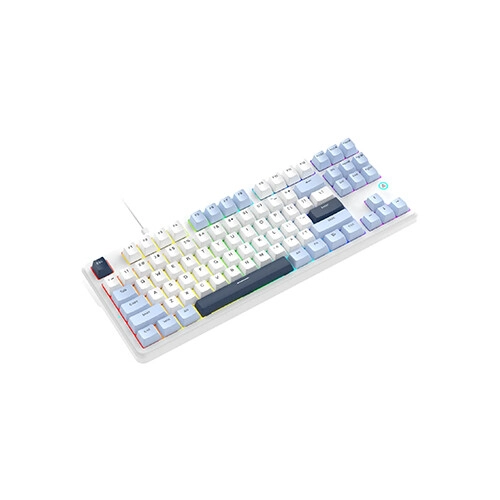 AJAZZ AK870 V2 Wired Mechanical Keyboard (Blue White) - 3