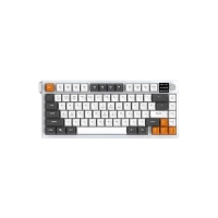 Ajazz AF82 Tri-mode Membrane Keyboard -Gray and Orange