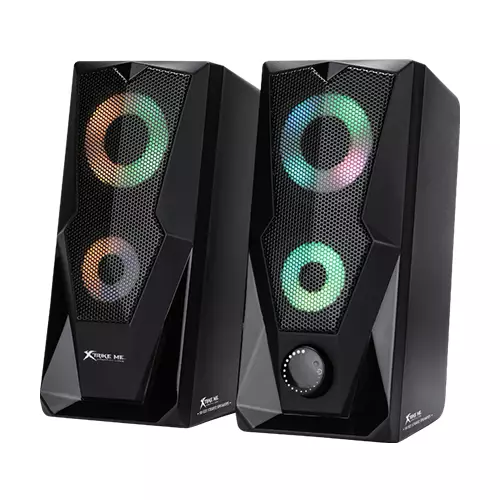 XTRIKE ME SK-501 2.0 CHANNEL STEREO RGB HIGH-QUALITY GAMING SPEAKER-gallery-1