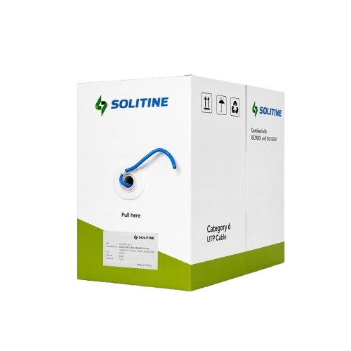 Solitine SOL6156-BL-U Cat-6 UTP Cable Box 305 Meter