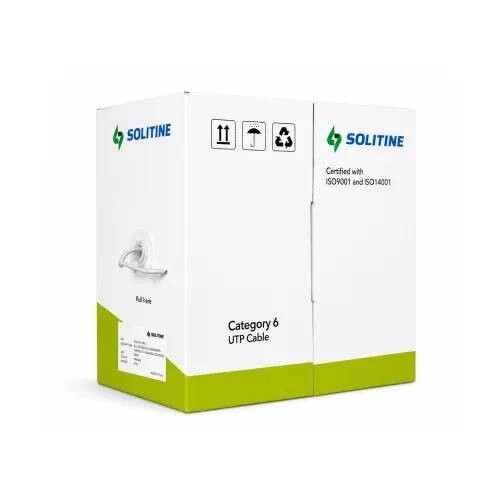 Solitine SOL6157-BL-U 305 Meter Cat-6 UTP Cable Box - 1