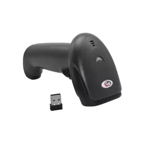 SUNLUX XL-9309B LASER WIRELESS BARCODE SCANNER - BLACK
