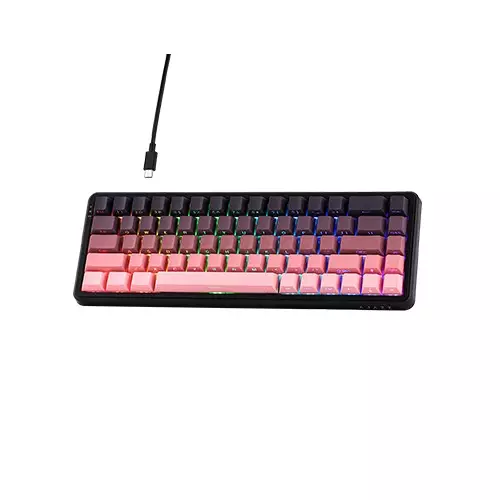 AJAZZ AK680 MAX HE 68% Top-mounted Mechanical Keyboard - Pink-gallery-1