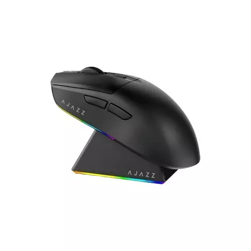 Ajazz AJ139 V2 MC 12000DPI wireless Black Gaming Mouse with Charging Dock
