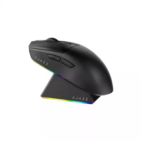 Ajazz AJ139 V2 MC 12000DPI wireless Black Gaming Mouse with Charging Dock