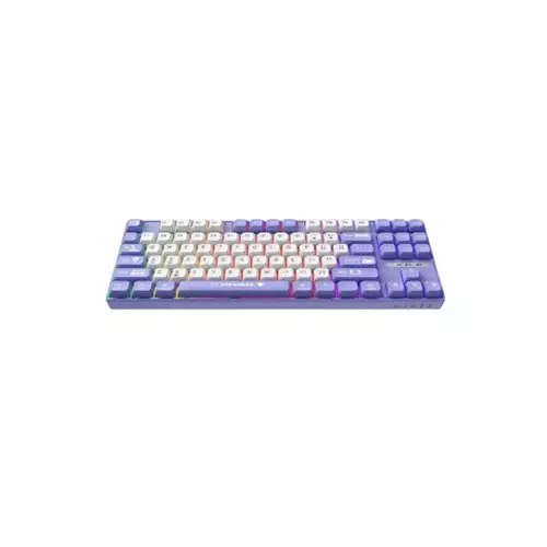 Ajazz AK870 MC Hot-swap 87-Key Purple White Mechanical Keyboard-gallery-1