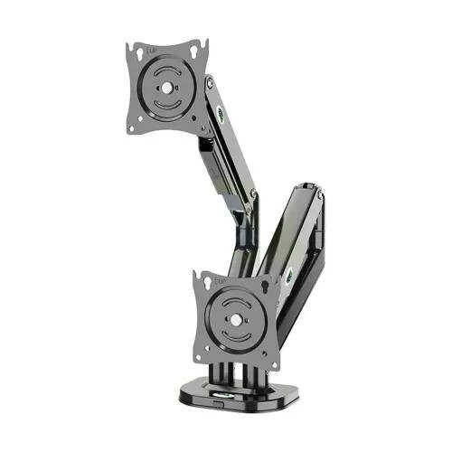Kaloc DS200-2 Adjustable Dual Arm Monitor Mount Stand - 1