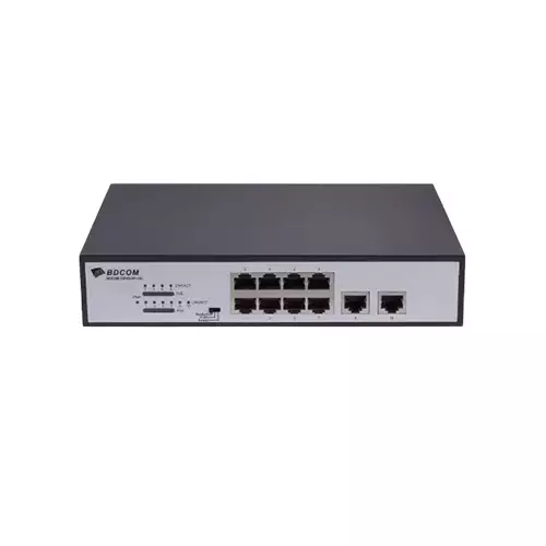 BDCOM S1010-8P-120 100MBPS 8-PORT MULTI FUNCTIONAL POE SWITCH (120W)