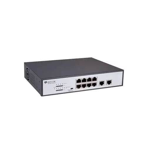 BDCOM S1010-8P-120 100MBPS 8-PORT MULTI FUNCTIONAL POE SWITCH (120W)-gallery-1