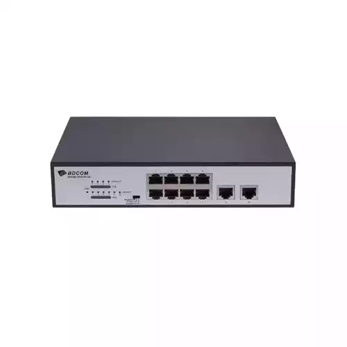 BDCOM S1010-8P-120 100MBPS 8-PORT MULTI FUNCTIONAL POE SWITCH (120W)