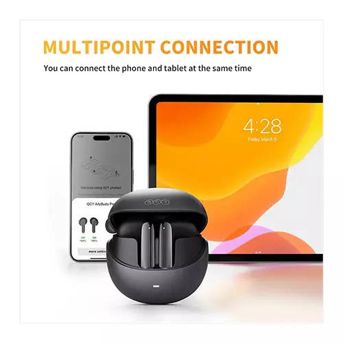 QCY AilyBuds Pro HT10 ANC Earbuds (Black)-gallery-3