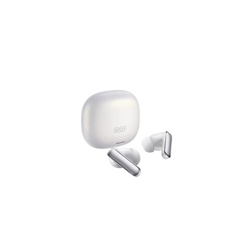 QCY MeloBuds N65 BT 6.0 Wireless Earbuds  White With Adaptive ANC - 1