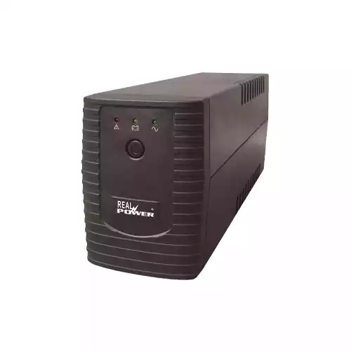REAL POWER 650VA UPS BUILT-IN AVR AND SURGE PROTECTION