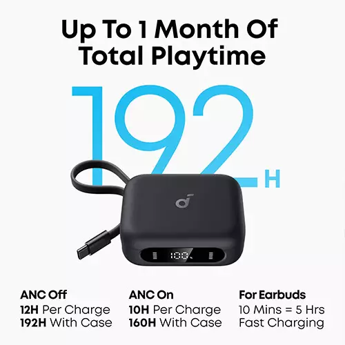 Anker SoundCore P41i ANC True Wireless Earbuds with Portable Phone Charger-gallery-1