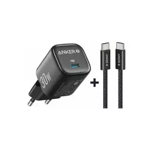 Anker Zolo B2698 30W PD USB-C GaN Charger With cable (Black)