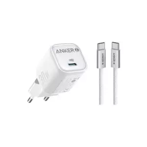 Anker Zolo B2698 30W PD USB-C GaN Charger With cable (White)