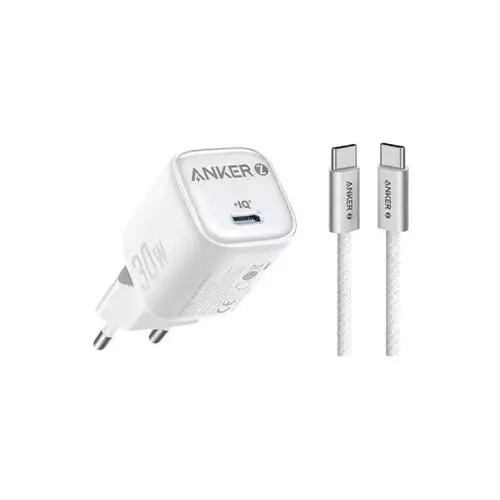 Anker Zolo B2698 30W PD USB-C GaN Charger (White)