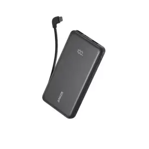 Anker Zolo 10000mAh 22.5W Fast Charging Power Bank with Built-in Type-C Cable