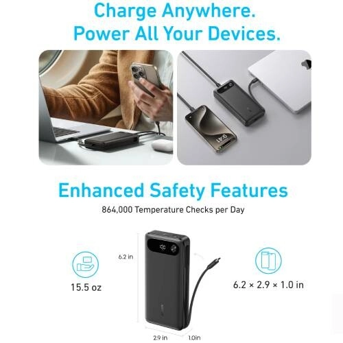 Anker A1383 20000mAh 87W Power Bank - 2