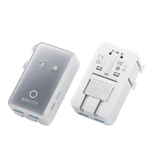 Anker Nano 5-in-1 20W Universal Fast Charging Travel Adapter (White)