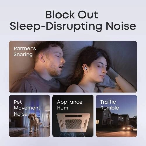 Anker Sleep A30 Special Earbuds with Triple Noise Reduction System (White) - 2