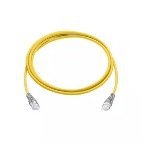 R&M CAT6 U/UTP 4P LSZH 1 METER YELLOW PATCH CORD