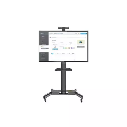 Kaloc KLC-161/B 32-55 Inch Black Adjustable Mobile TV Trolley For IFP - 4