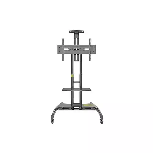 Kaloc KLC-150/B 32-75 Inch Black Adjustable Mobile TV Trolley For IFP