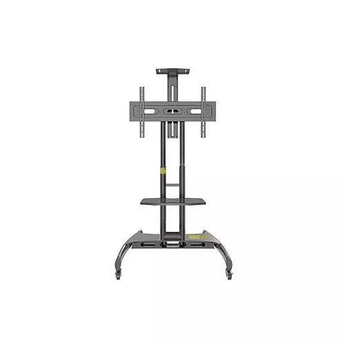 Kaloc KLC-150/B 32-75 Inch Black Adjustable Mobile TV Trolley For IFP