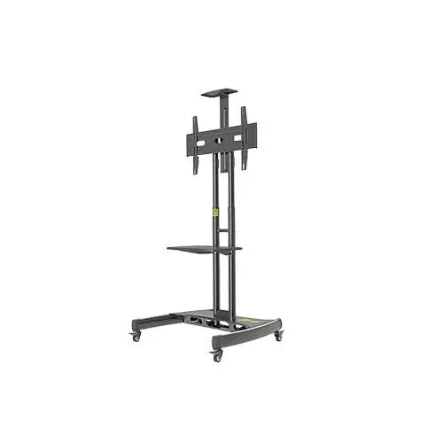 Kaloc KLC-150/B 32-75 Inch Black Adjustable Mobile TV Trolley For IFP - 1