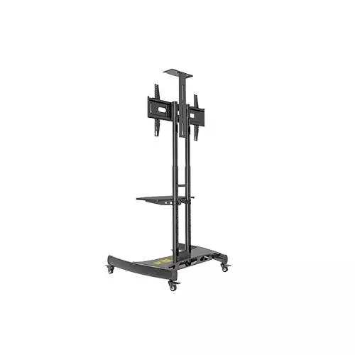 Kaloc KLC-150/B 32-75 Inch Black Adjustable Mobile TV Trolley For IFP-2