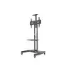 Kaloc KLC-150/B 32-75 Inch Black Adjustable Mobile TV Trolley For IFP-1