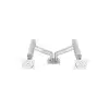 KALOC KLC-DS160-2/S 22-32 Inch Dual Arm Two Screen Monitor Silver Mount Stand-3