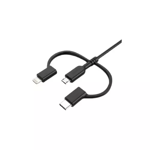 Anker C10I3 PowerLine II 3-in-1 Black Cable-gallery-1