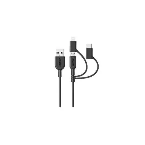 Anker C10I3 PowerLine II 3-in-1 Black Cable-gallery-2