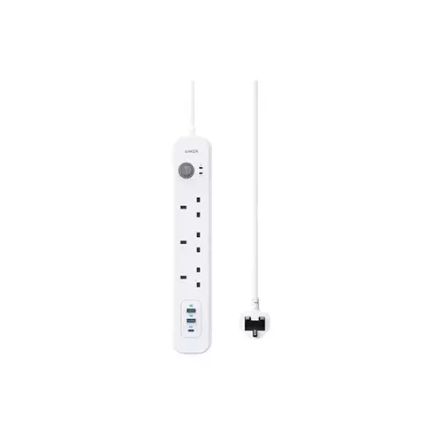 Anker PowerExtend USB Type-C 3 Plug White Power Strip - 1